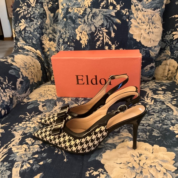 Eldolf Houndstooth Stilettos - Picture 2 of 4